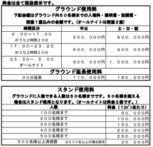 東京ドーム貸し切り